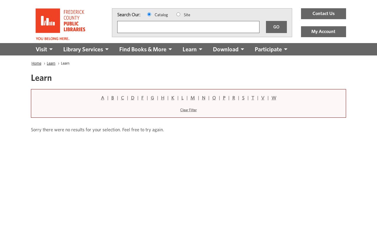 Frederick County public records research databases at the public library
